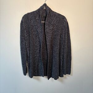 Talbots Womens Open Front Marled Knit Cardigan Sweater Medium